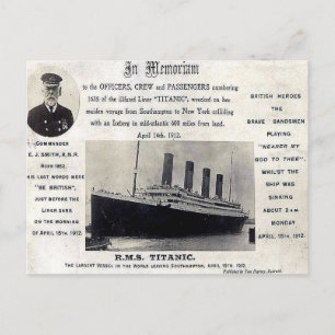Cartão Postal Cartão-postal antigo - RMS "Titanic"