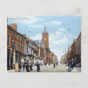 Cartão Postal Cartão-postal antigo - Rua Fawcett, Sunderland