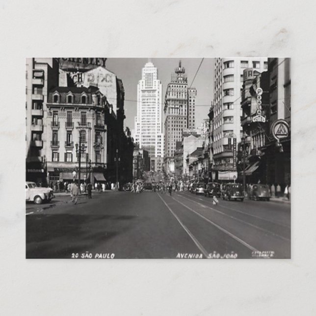 Cartão Postal Cartão-postal antigo - São Paulo, Brasil (Frente)