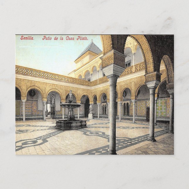 Cartão Postal Cartão-postal antigo - Sevilha, Espanha (Frente)