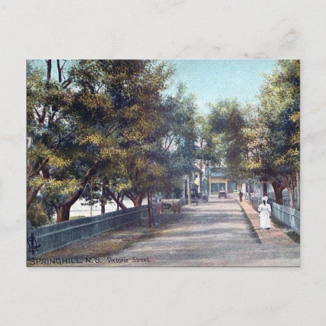 Cartão Postal Cartão-postal antigo - Springhill, Nova Escócia (Frente)