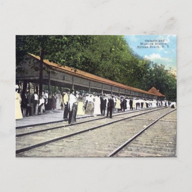 Cartão Postal Cartão-postal antigo - Sylvan Beach, NY, EUA (Frente)