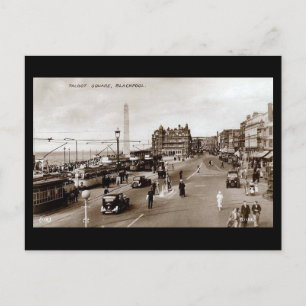Cartão Postal Cartão-postal antigo, Talbot Square, Blackpool