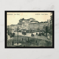 Cartão-postal antigo - Teatr Wielki, Varsóvia, Pol
