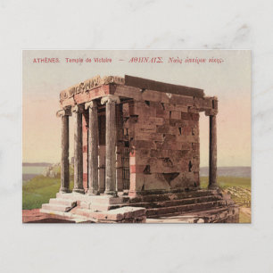 Cartão Postal Cartão-postal antigo - Templo de Athena, Nike, At