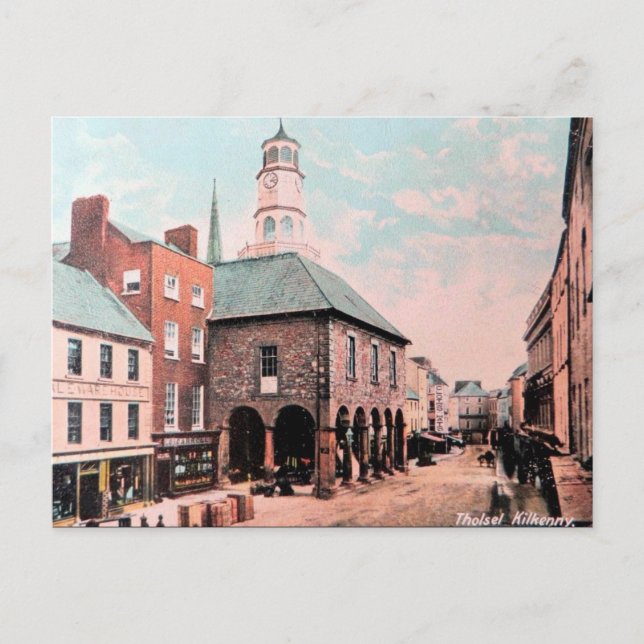 Cartão Postal Cartão-postal antigo - Tholsel, Kilkenny, Irlanda (Frente)
