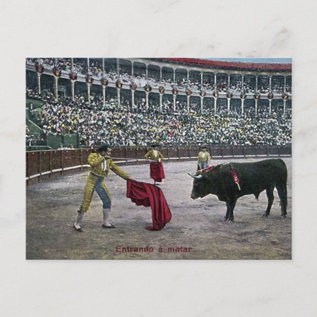 Cartão Postal Cartão-postal antigo - tourada (Frente)