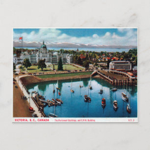 Cartão Postal Cartão-postal antigo - Victoria, Colúmbia Britâ