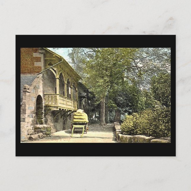 Cartão Postal Cartão-postal antigo, Warwick, Cara Cliff Mill (Frente)