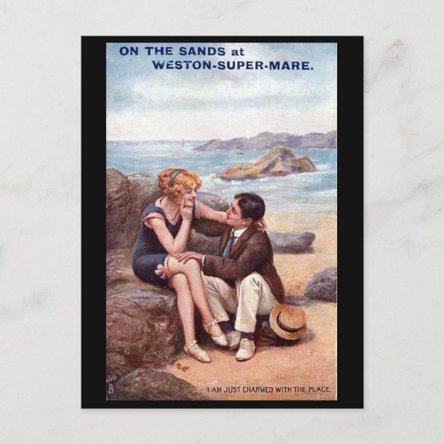 Cartão Postal Cartão-postal antigo - Weston-super-Mare, Somerset (Frente)