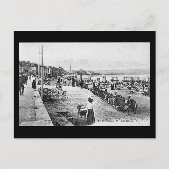 Cartão Postal Cartão-postal antigo - Weymouth, Dorset (Frente)