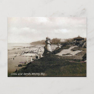 Cartão Postal Cartão-postal antigo - Whitley Bay, Tyne e Visto
