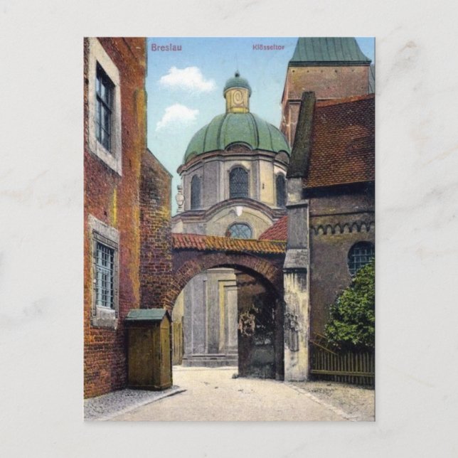 Cartão Postal Cartão-postal antigo - Wroclaw, Polônia (Frente)