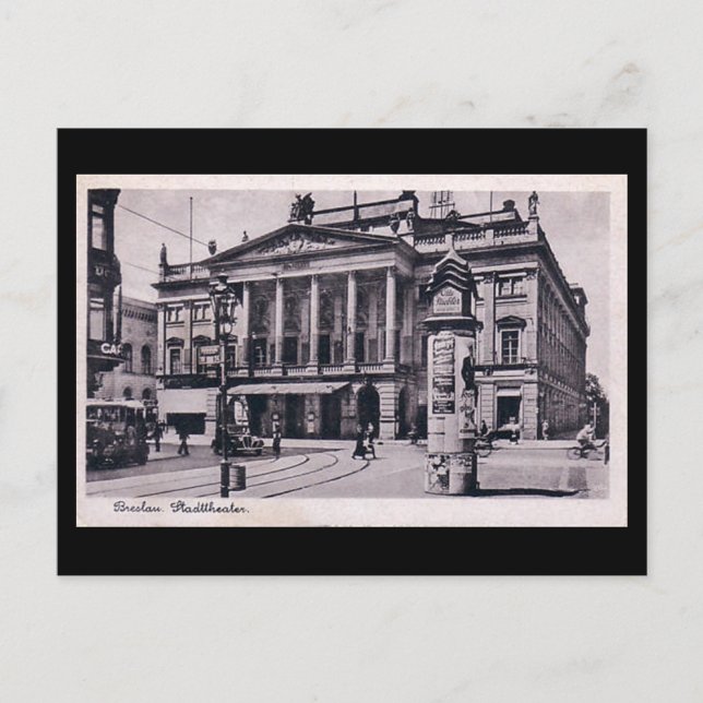 Cartão Postal Cartão-postal antigo - Wroclaw, Polônia (Frente)