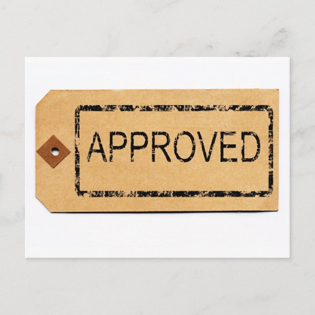 Cartão Postal Cartão-postal aprovado (Frente)