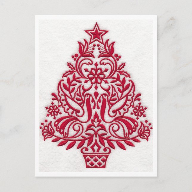 Cartão Postal Cartão-postal - Arte Folclórica de Natal escandina (Frente)