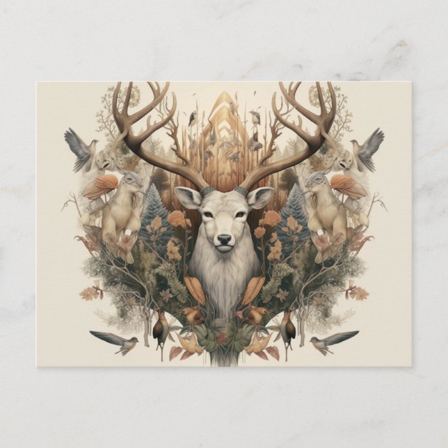 Cartão Postal Cartão-postal artístico pagão-nórdico (Frente)