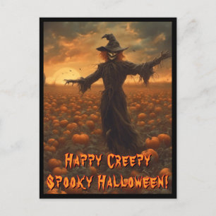 Cartão Postal Cartão-postal assustador de Halloween