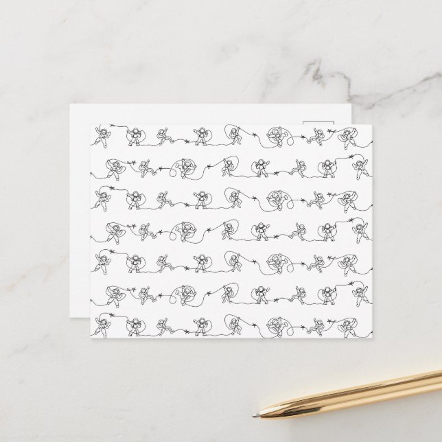 Cartão Postal Cartão-postal astronauta (Frente/Verso In Situ)