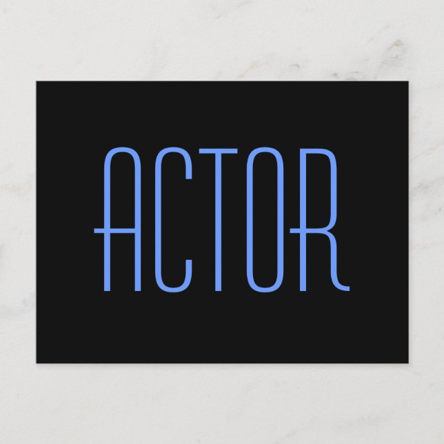 Cartão Postal Cartão-postal Autografo do Ator (Frente)