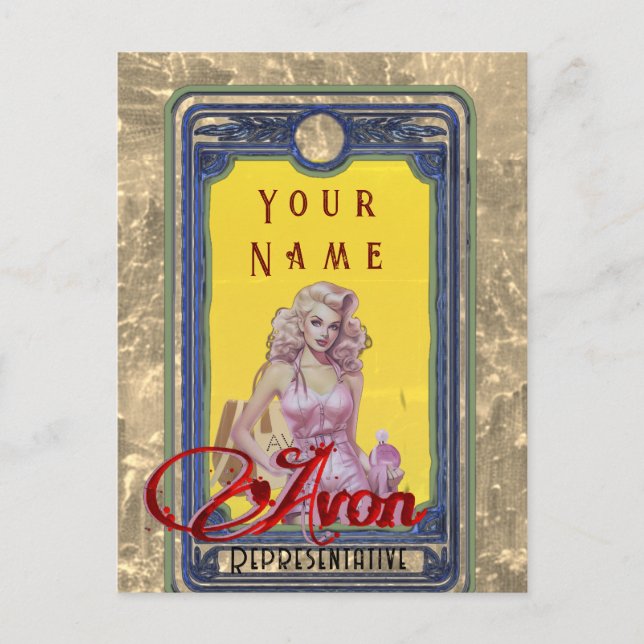 Cartão Postal Cartão-postal Avon Lady Business (Frente)