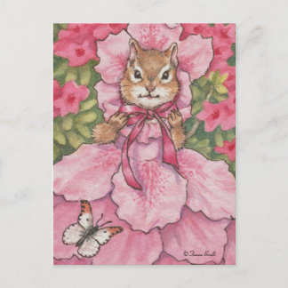 Cartão Postal Cartão-postal Azalea Chipmunk
