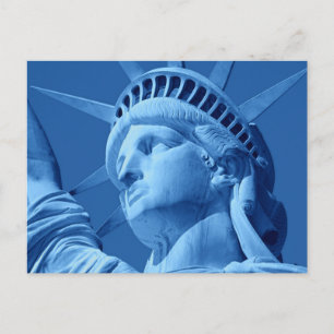 Cartão Postal Cartão-postal Azul de Fechamento da Liberdade