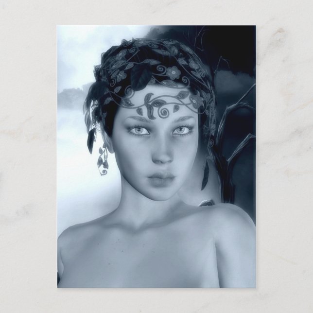 Cartão Postal Cartão-postal azul de inverno (Frente)