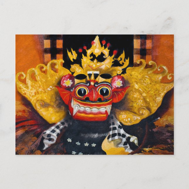 Cartão Postal Cartão-postal Balinese Barong (Frente)
