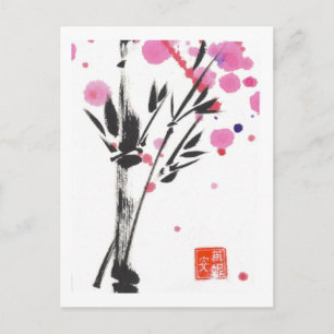 Cartão Postal Cartão-postal Bamboo