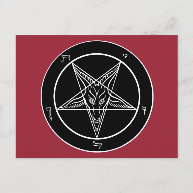 Cartão Postal Cartão-postal Baphomet (Frente)