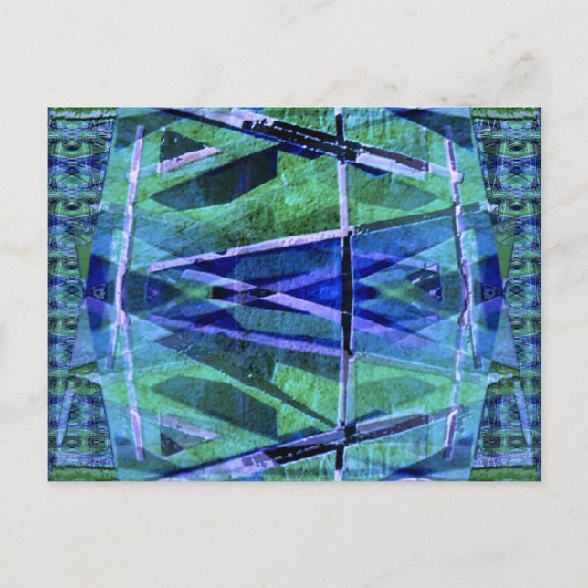 Cartão Postal Cartão-postal Bauhaus inspirado (Frente)