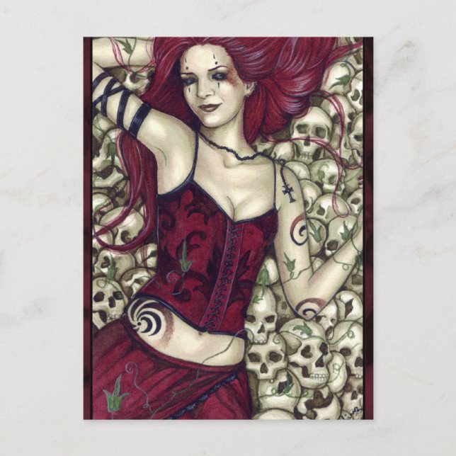 Cartão Postal Cartão-postal Bed of Skulls (Frente)