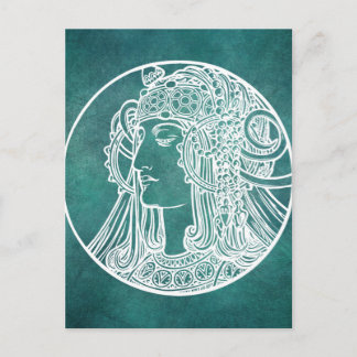 Cartão Postal Cartão-postal Bela Arte Nouveau