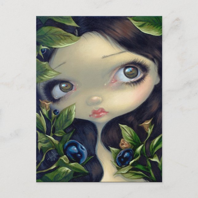 Cartão Postal Cartão-postal "Beleza Venenosa I: Belladonna" (Frente)