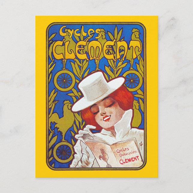 Cartão Postal Cartão-postal: Bicicleta Publicitária - Ciclo de E (Frente)