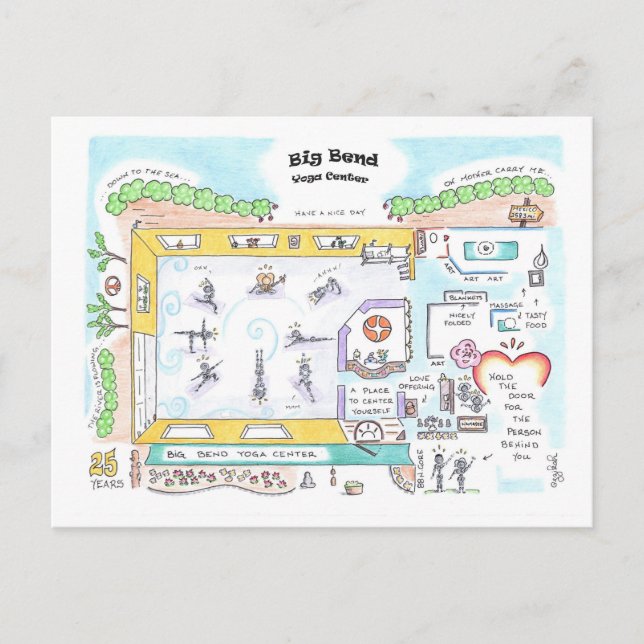 Cartão Postal Cartão-postal Big Bend SMALL por Jzikah (Frente)