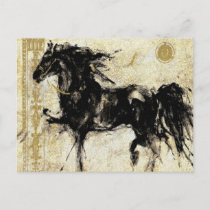 Cartão Postal Cartão-postal Black Stallion