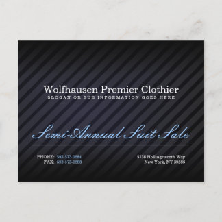 Cartão Postal Cartão-postal Blue Armani Suit - Personalizado
