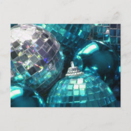 Cartão Postal Cartão-postal Blue Baubles