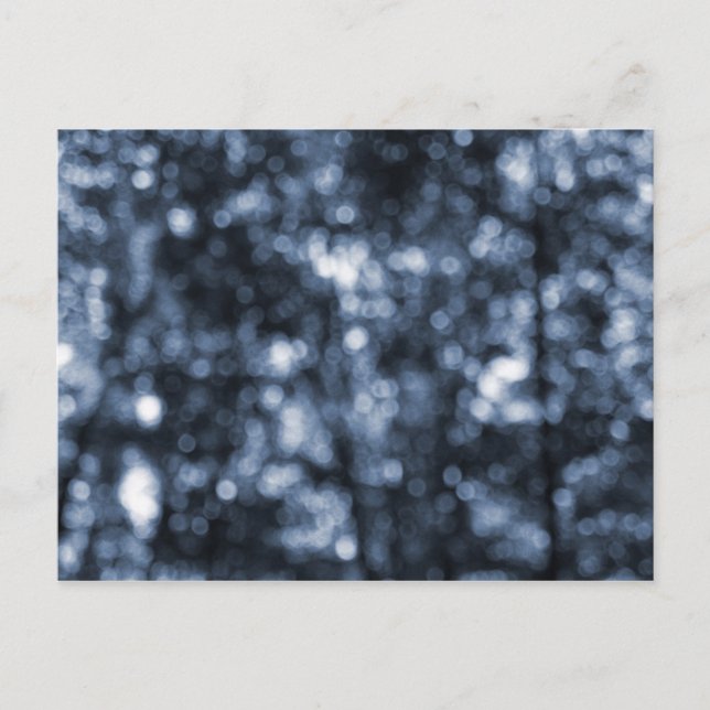 Cartão Postal Cartão-postal Blue Bokeh (Frente)