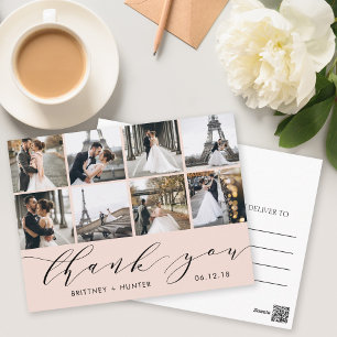 Cartão Postal Cartão-postal Blush Calliographic Fotografia do Sc