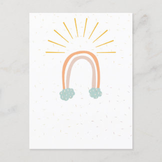 Cartão Postal Cartão-postal boêmico minimalista