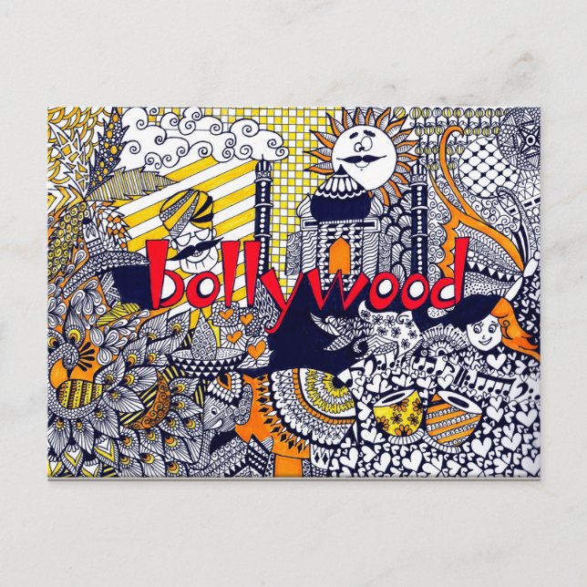 Cartão Postal Cartão-postal Bollywood (Frente)