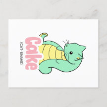 Cartão-postal Bolo (Cat +Cobra)