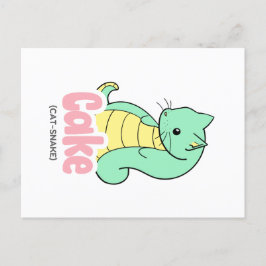 Cartão Postal Cartão-postal Bolo (Cat +Cobra)