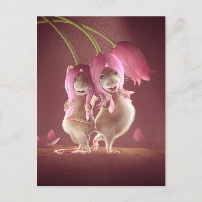 Cartão Postal Cartão-postal: "Bons Desejos" (Frente)