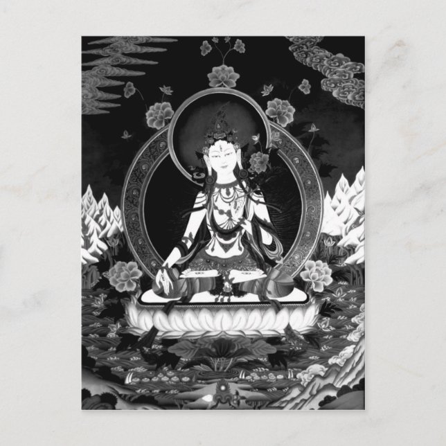 Cartão Postal Cartão-postal branco b/w (Frente)