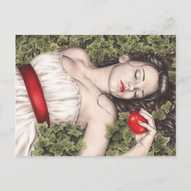 Cartão Postal Cartão-postal branco de neve (Frente)