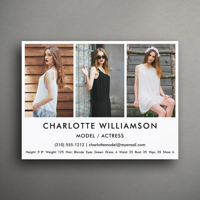 Cartão Postal Cartão-postal branco fotográfico do modelo Ator Co (Available in high quality print or digital download for quick messaging, email or self printing.)